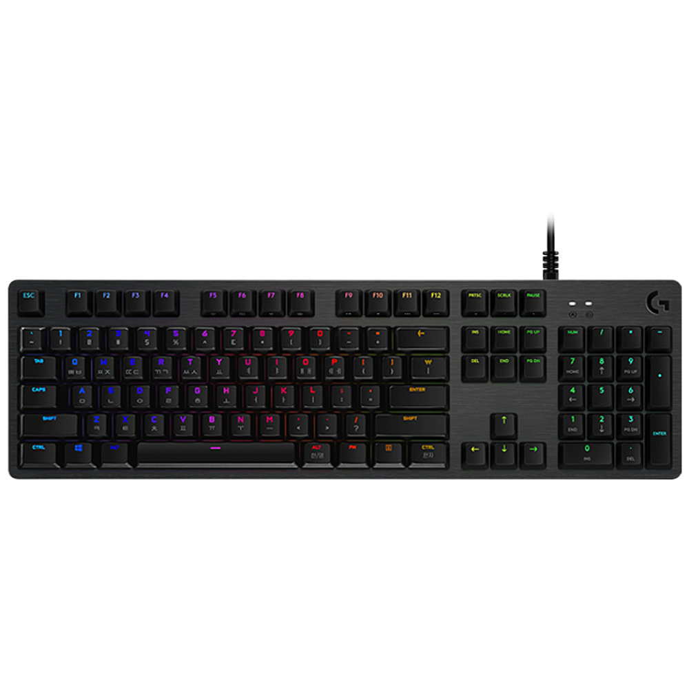 로지텍 G512 CARBON 920-008952 청축, USB 패스스루·키감 확인 대표 이미지
